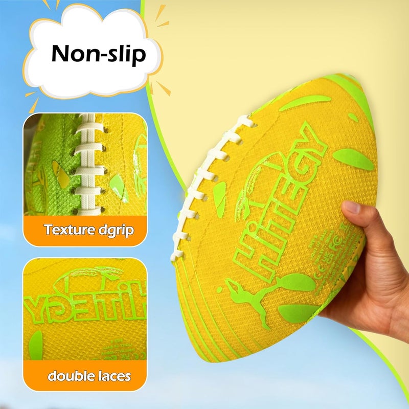 MPMVP Glow in The Dark Football Light Up Football | USB-C Rechargeable LED Ball with Pump | Night Game Ball for Indoor & Outdoor Play | Gift Ready for Boys & Kids - Image 4